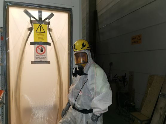 asbestmen suojaimet asbestipurkutyö